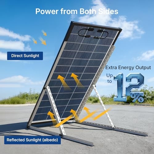 Solar Panels, 200w bifacial n Type 18bb A+ Grade Solar Module IP68 200W Bifical