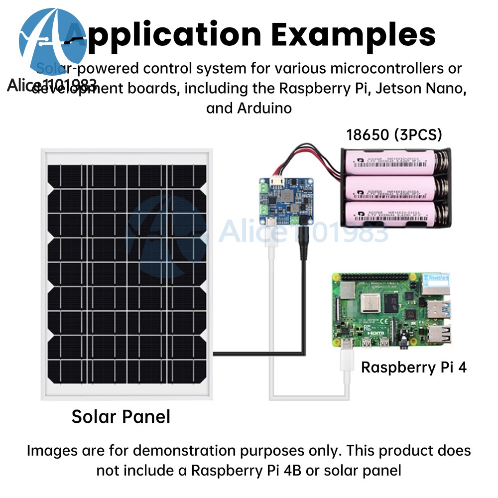 6-24V Solar Panel Power Management Module 5V 3A Supports MPPT, PD QC FCP SFCP