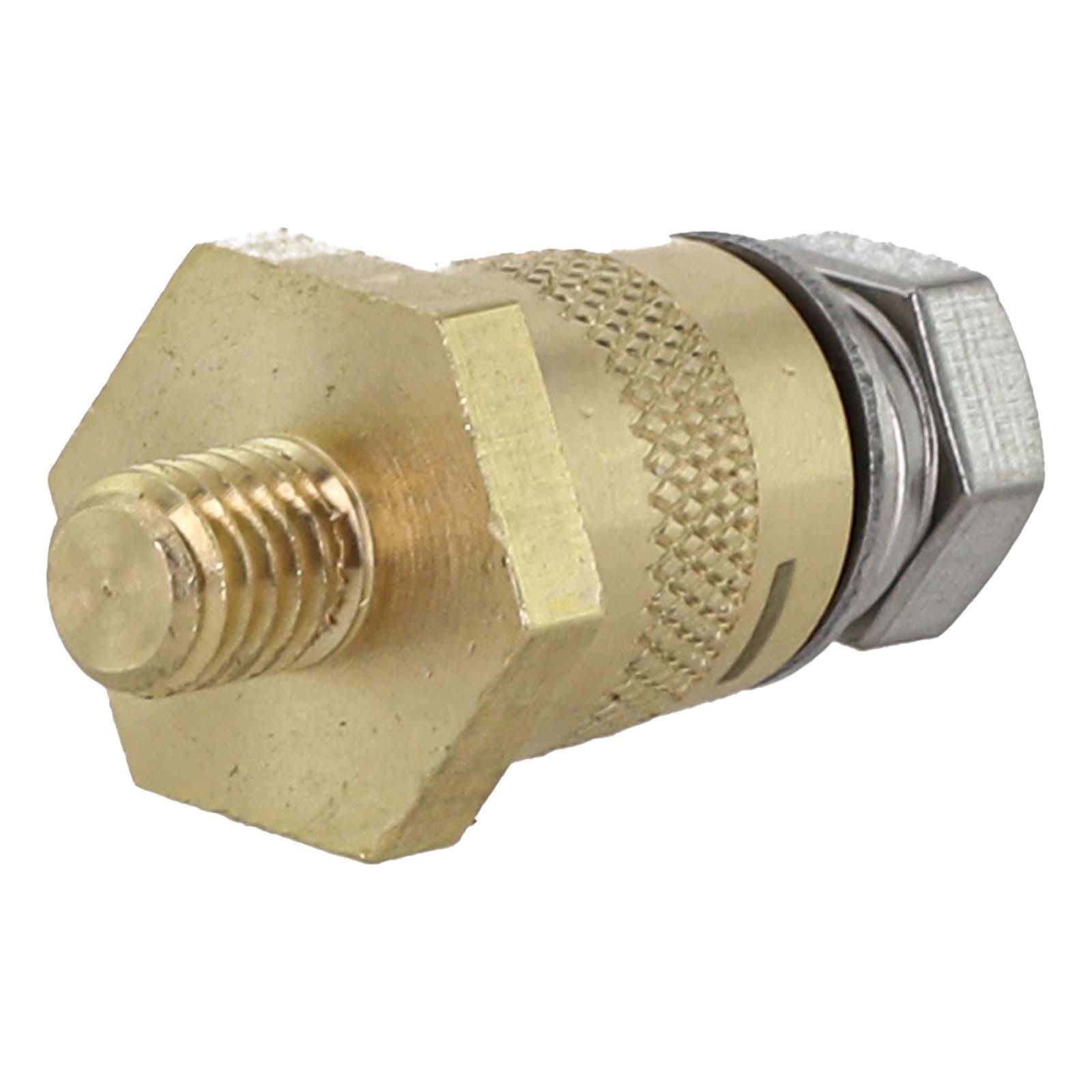 Solid Brass M8 Battery Connectors Easy Identification Positive Negative Ends