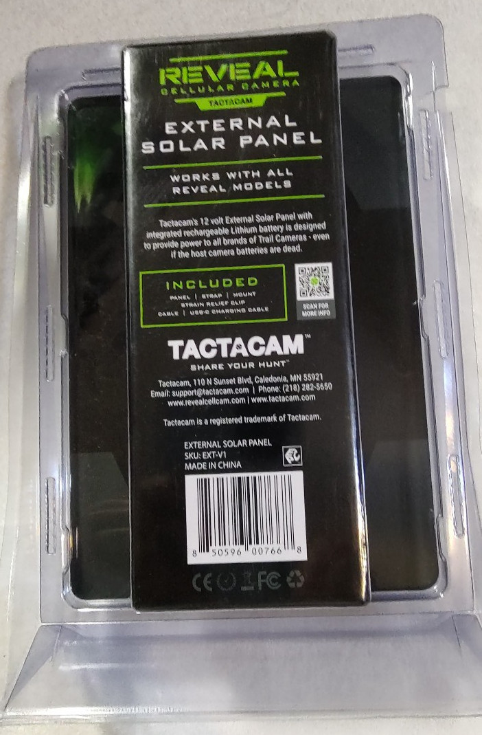Tactacam Reveal External Solar Panel