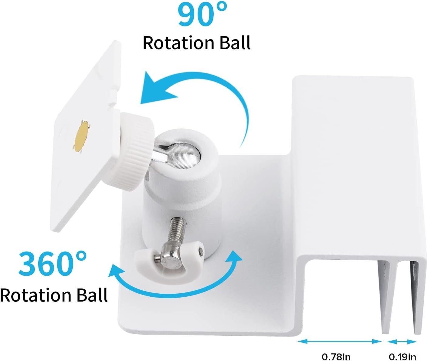 360-Degree Adjustable Mount Bracket for Ring Solar Panels – Weatherproof Design