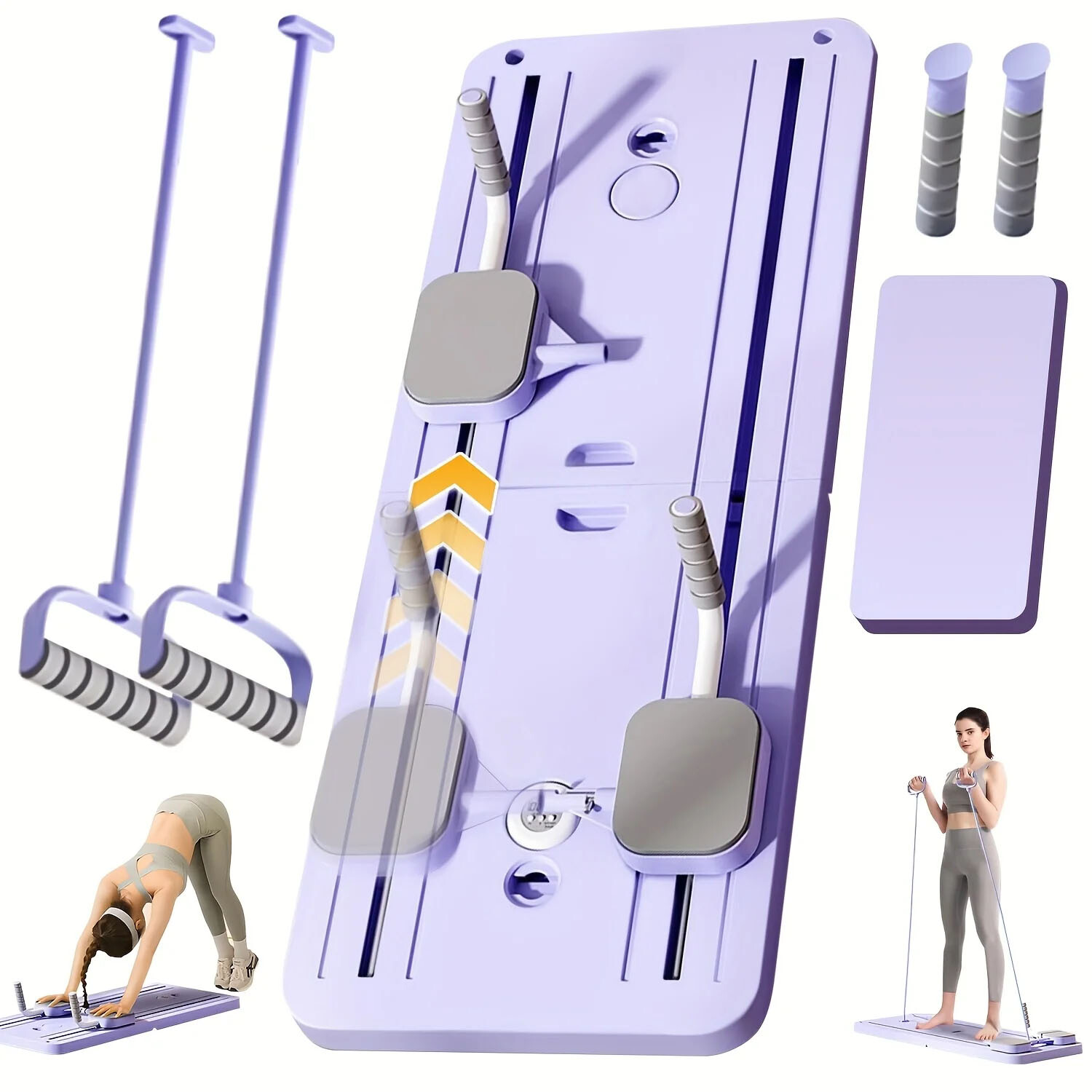 Pilates Board – 2025 Pilates Reformer Set, Multi-Purpose Foldable Pilates Reform
