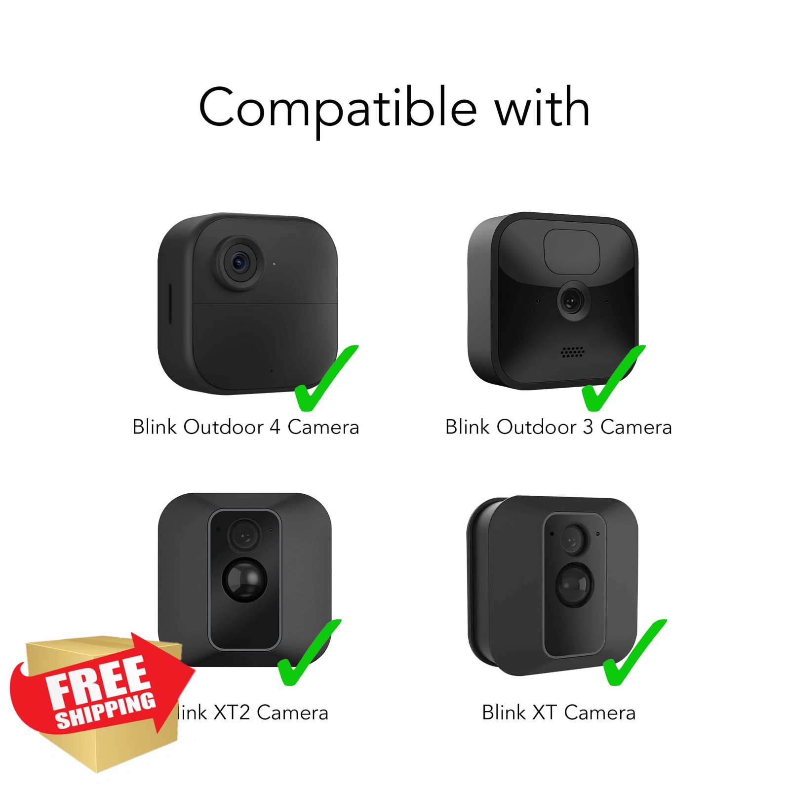 Wasserstein Solar Panel 2 Pack Black Internal Battery