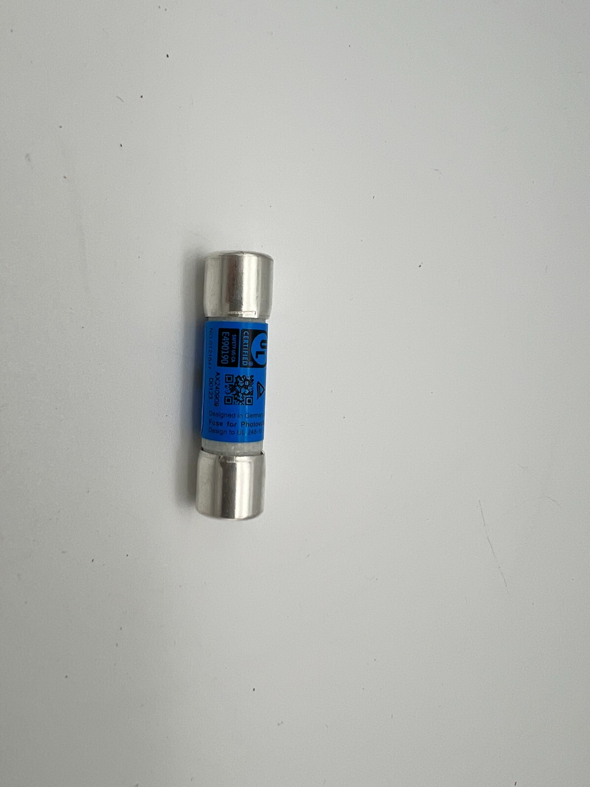 Solar PV In-line fuse 1000v / 1100v 15A 10mm x 38mm UL listed