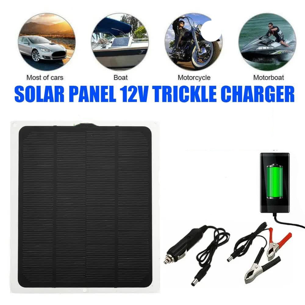 30W Solar Panel 12V Trickle Charge Battery Charger For Maintainer Marine RV Car