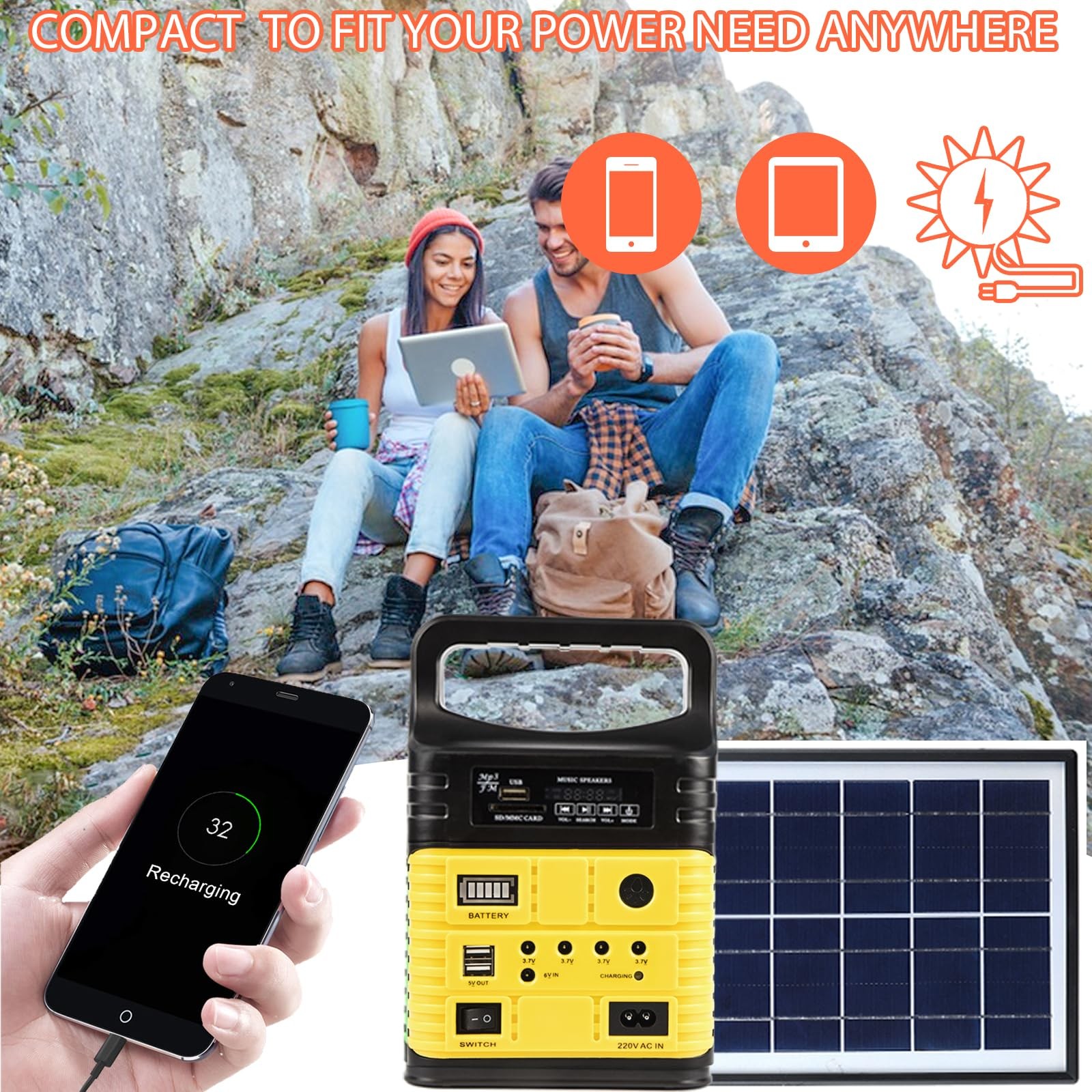 Solar Generator – Portable Power Station for Emergency Power Supply,Portable Gen