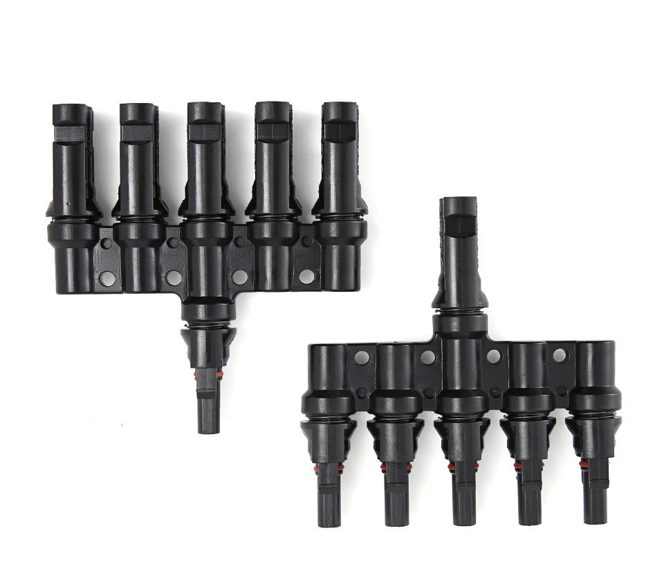 1 Pair Branch Connector 5-in-1 1000V 30A Parallel IP67 Waterproof MC4 For Solar