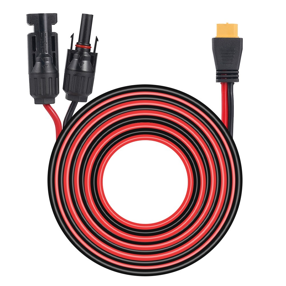 236in XT60 Female to Solar Connector Solar Panel Extension Charging Cable 12 AWG