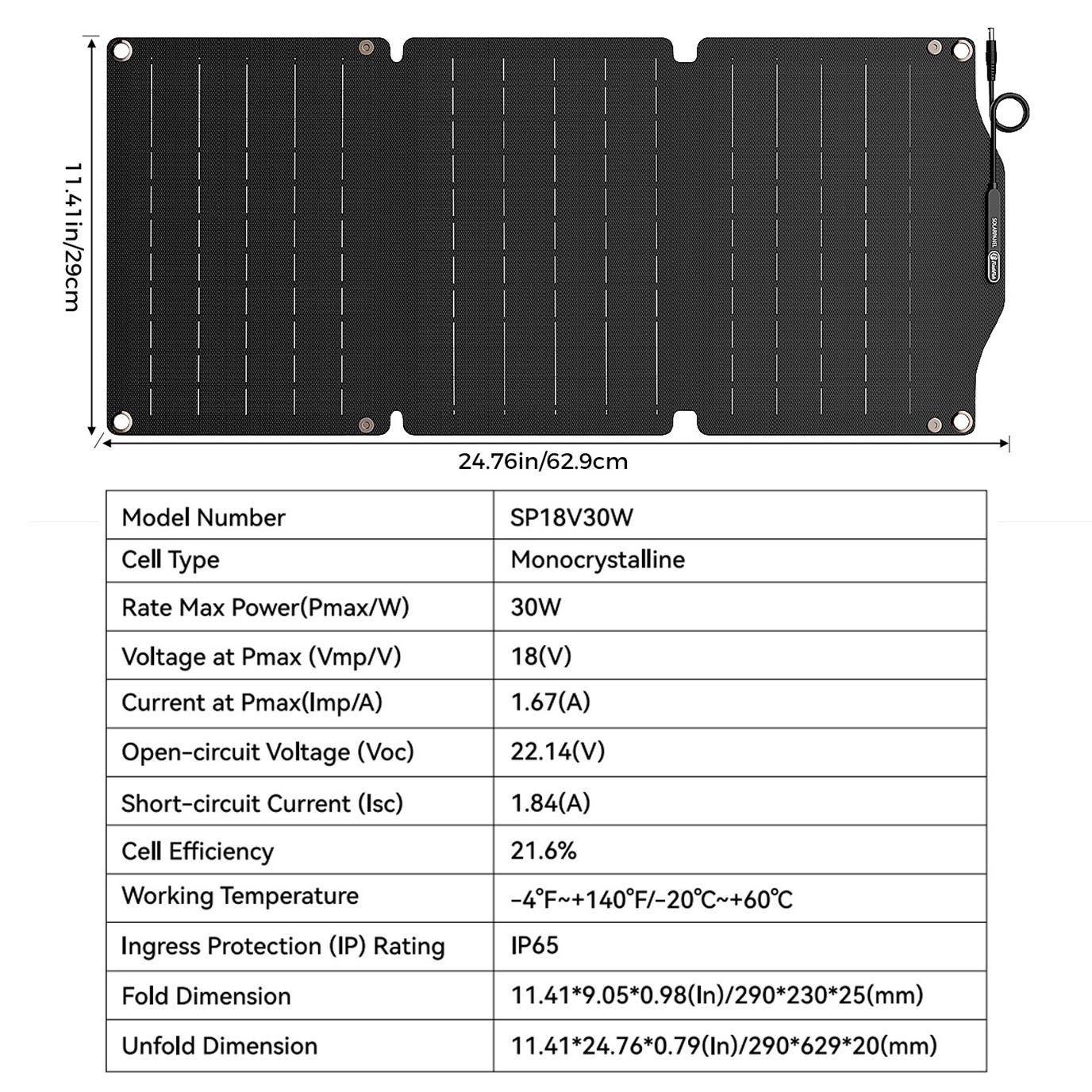 Flashfish Solar Power Generator Li-ion 120W 98Wh With Solar panel 30W US Stock