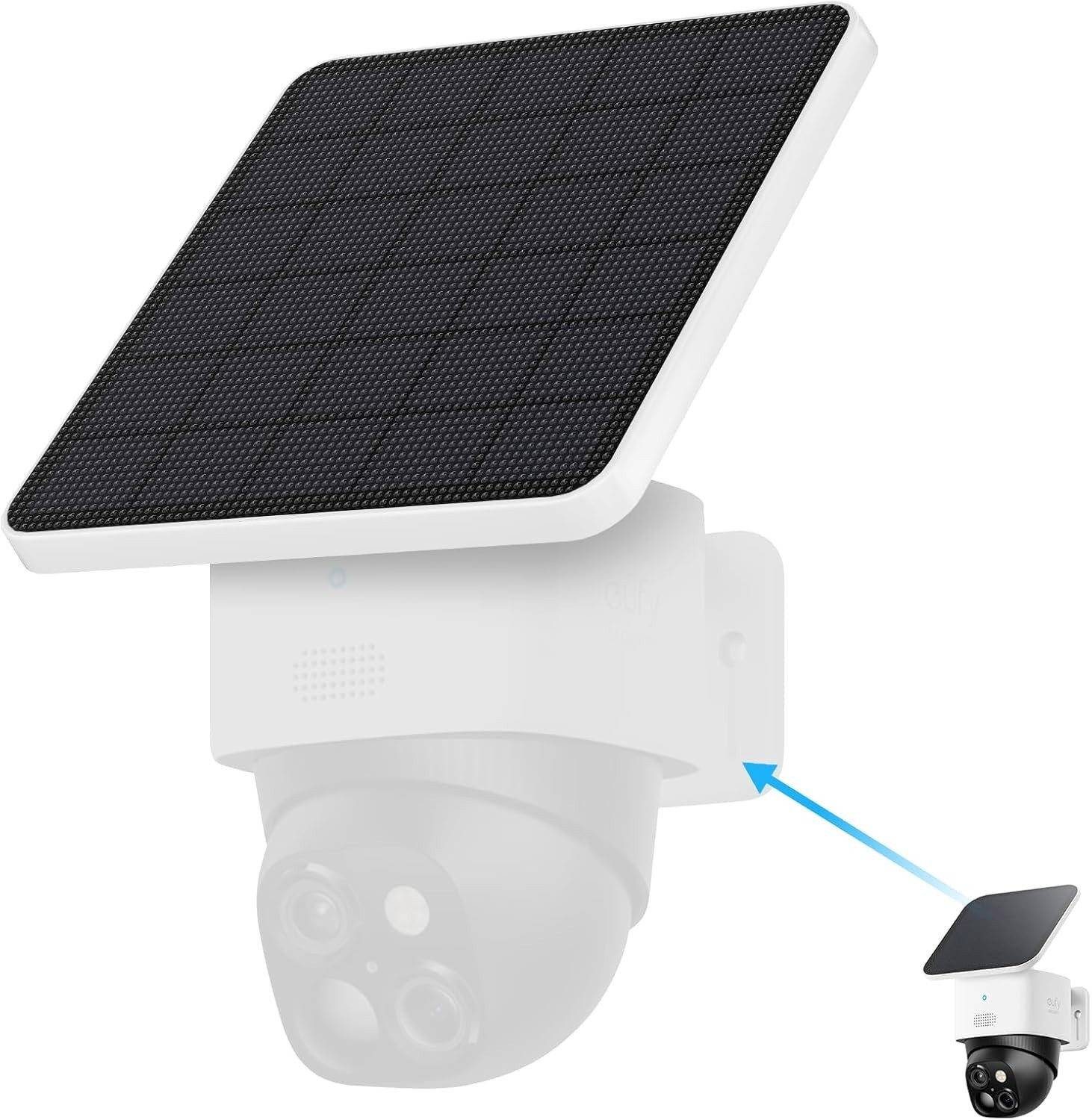 4W Solar Panel for Eufy Security Solocam S340, Weatherproof (Only Solar Panel)