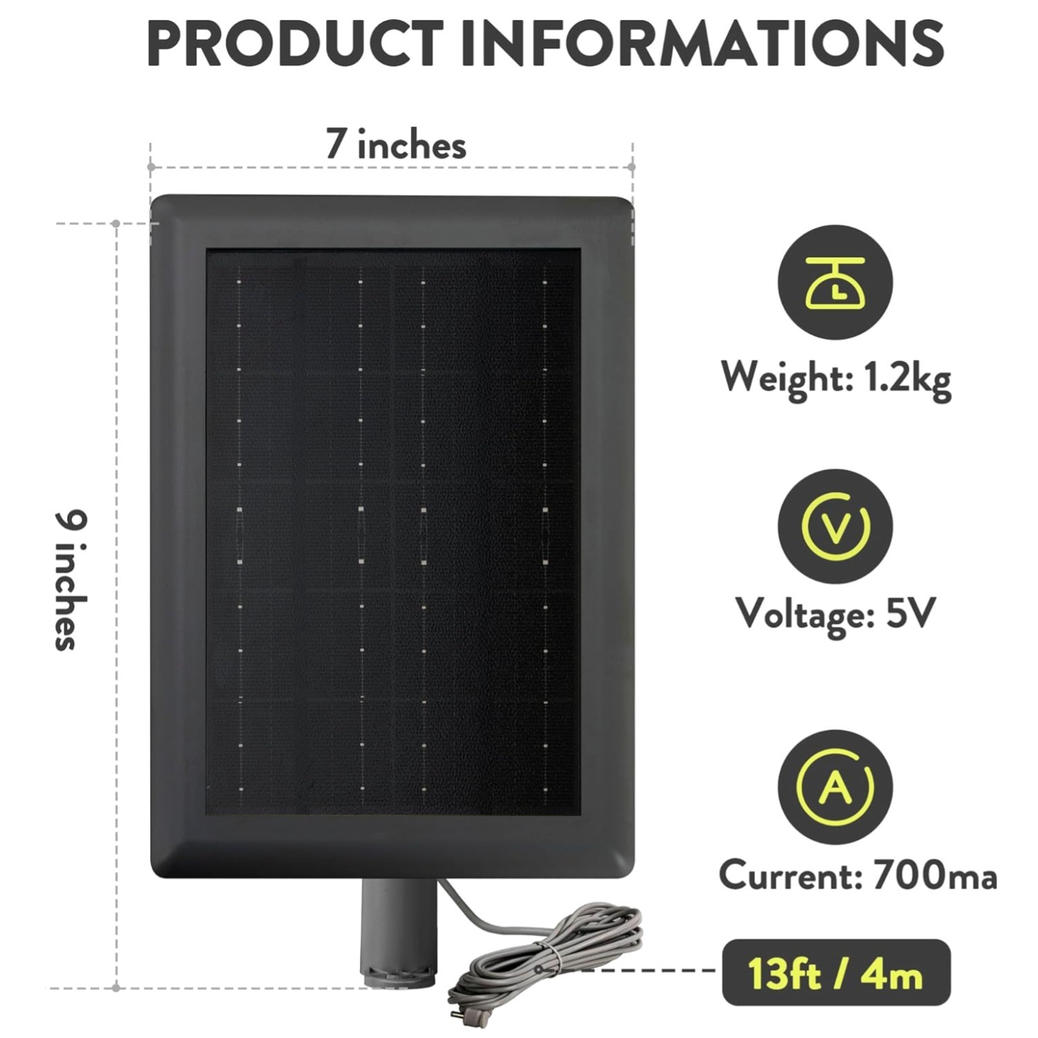 Ring 5W Solar Panel Charger for Stick Up & Spotlight Cam