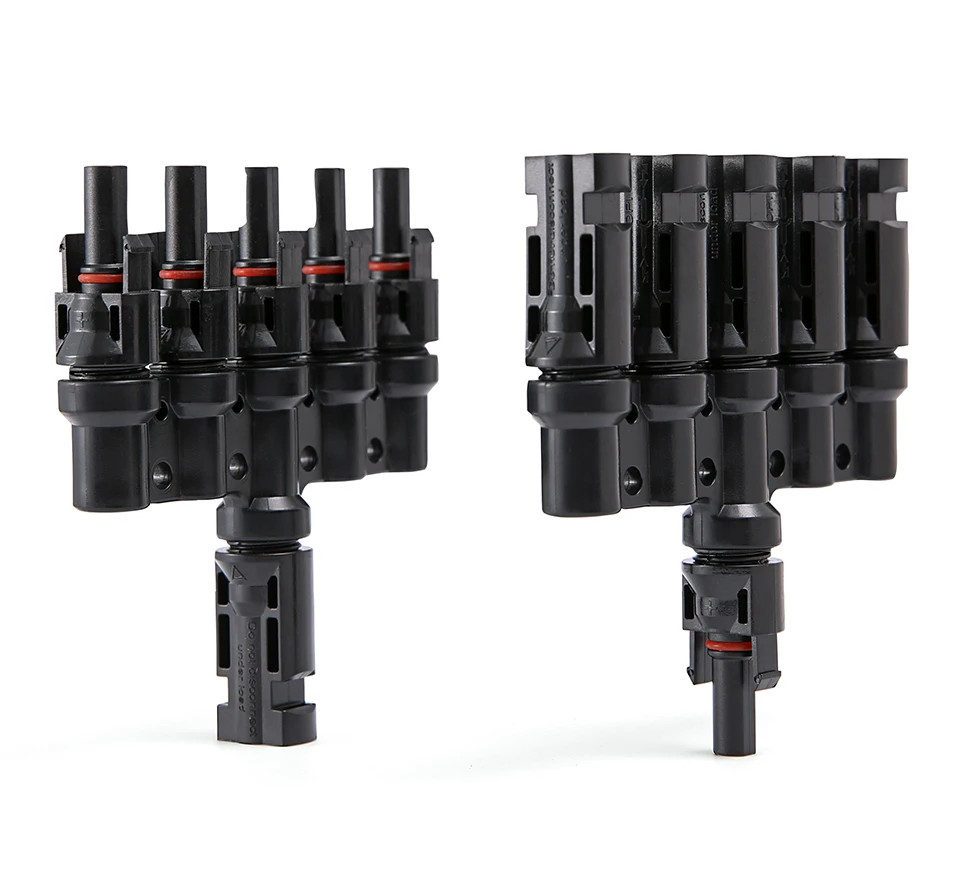 1 Pair Branch Connector 5-in-1 1000V 30A Parallel IP67 Waterproof MC4 For Solar