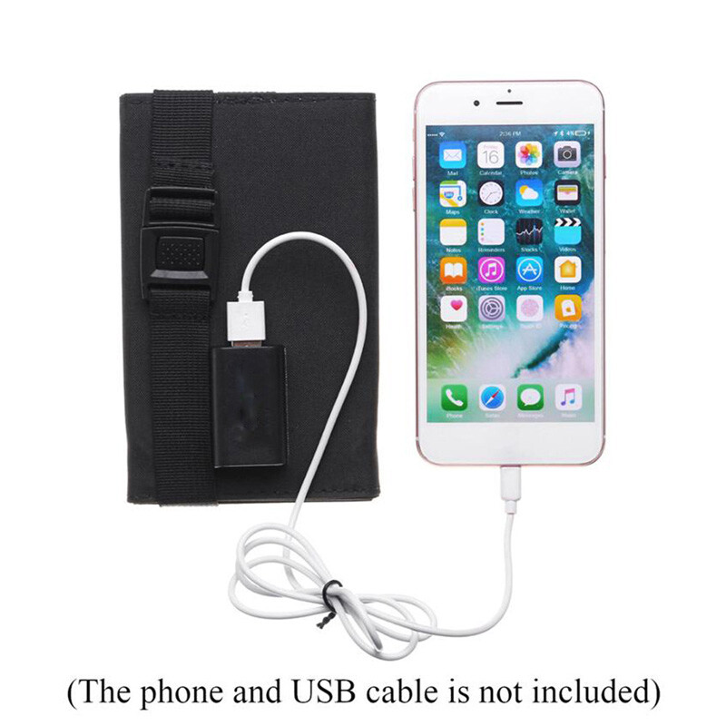 USB Solar Power Bank Outdoor CampingPortable Cell Phone Charger Panel Waterproof