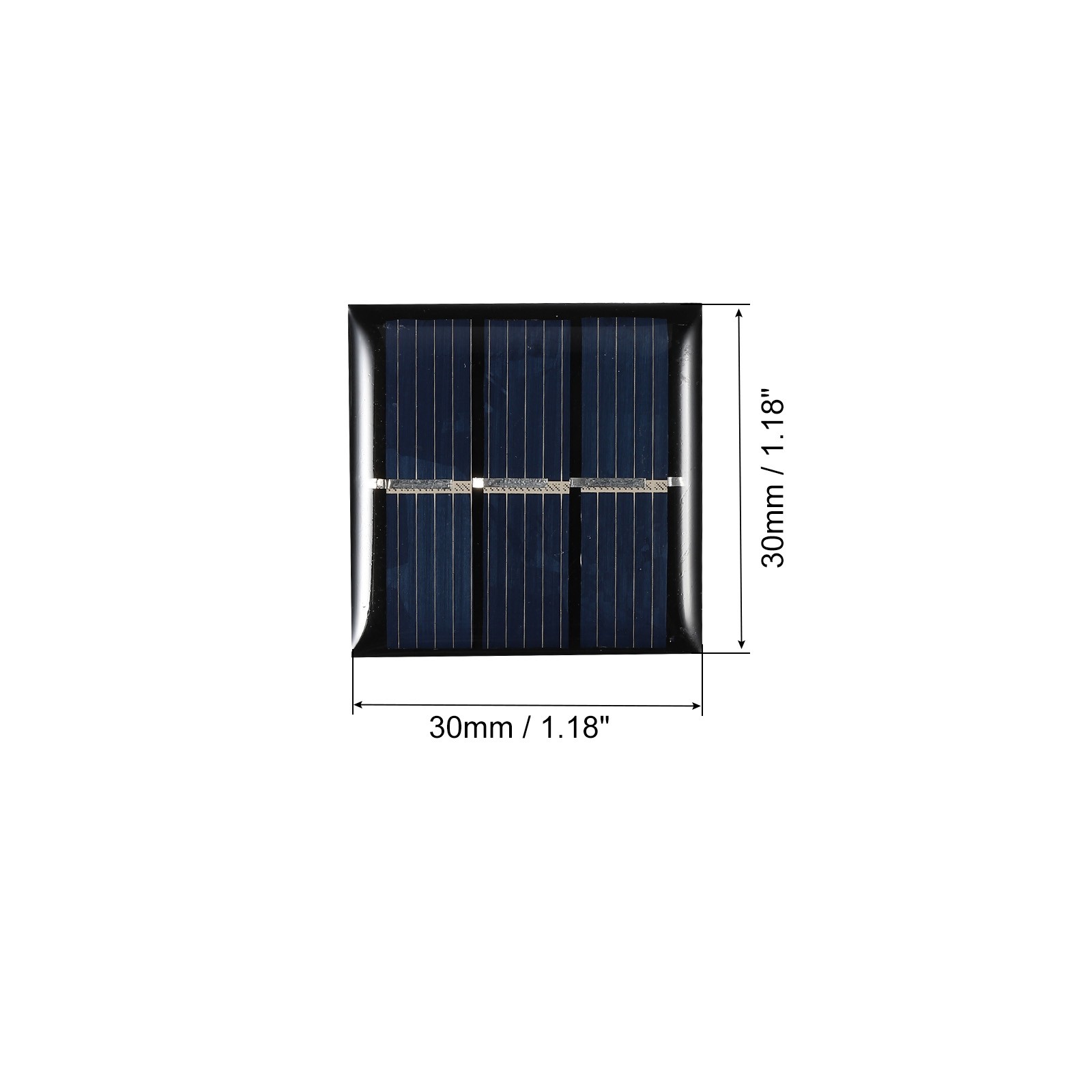 10 Pcs Mini Solar Panel Cell 1.5V 60mA 0.09W 30mm x 30mm for DIY
