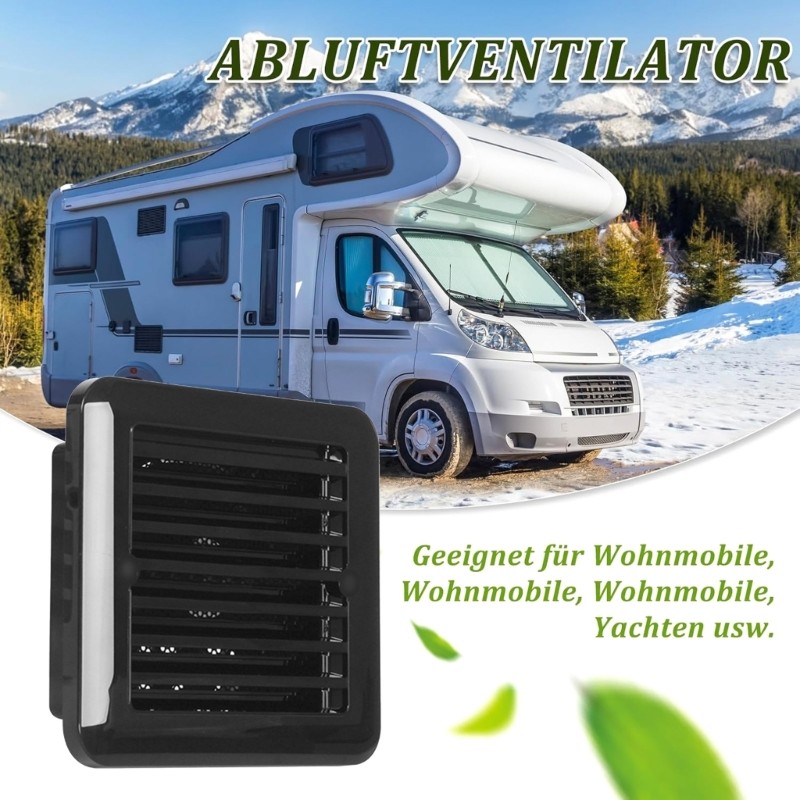 Roof Exhaust Fan Weather Resistant ABS Material Easy Mount Automotive Cooling Sy