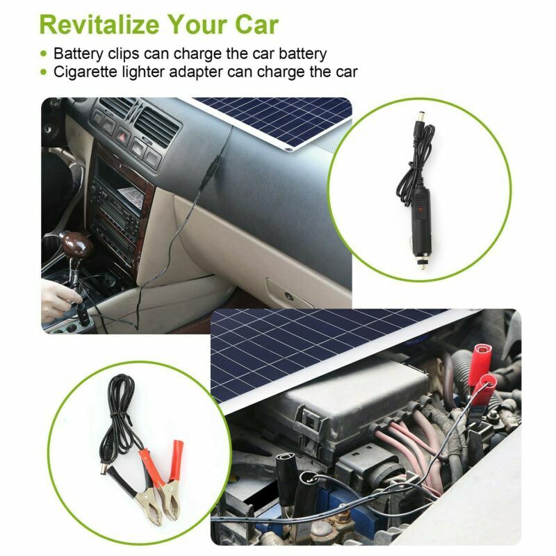 Waterproof Outdoor 12V 25W Solar Panel Kit For RV Car Boat Car Battery Charger