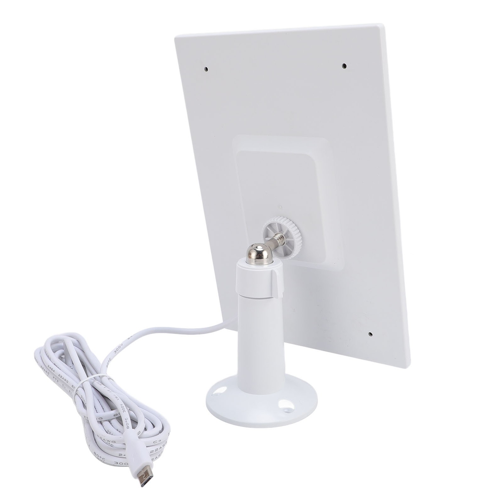 White Solar Panel For Bird Feeder Camera Waterproof Charger For Outdoor Use