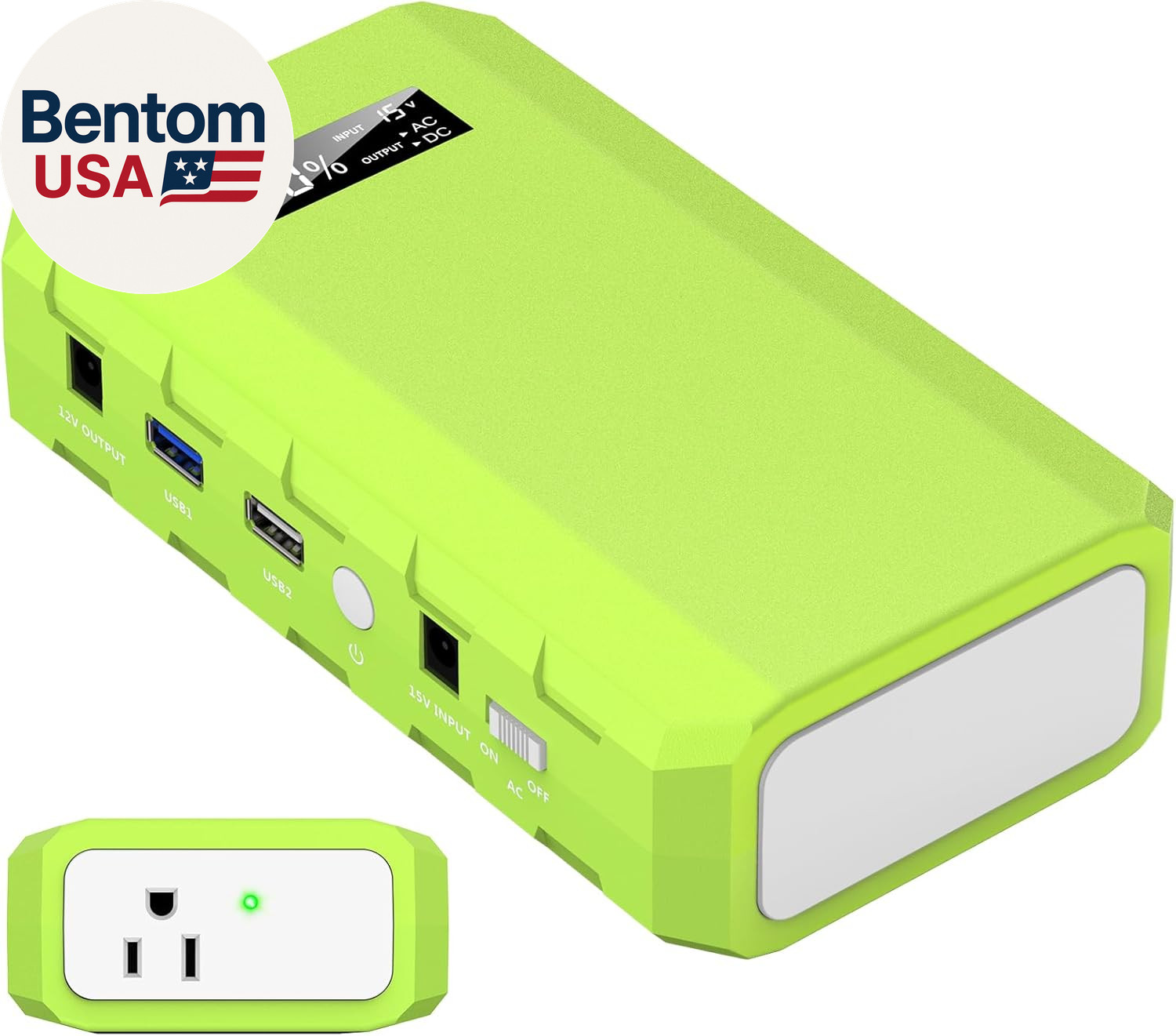 Portable Power Station with AC Outlet, 65W/110V External Battery Pack 24000Mah/8