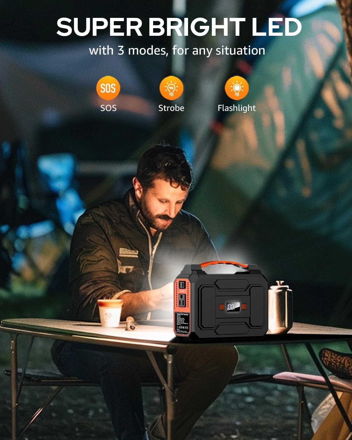 Apowking R100 Portable Power Station 146Wh 39600mAh