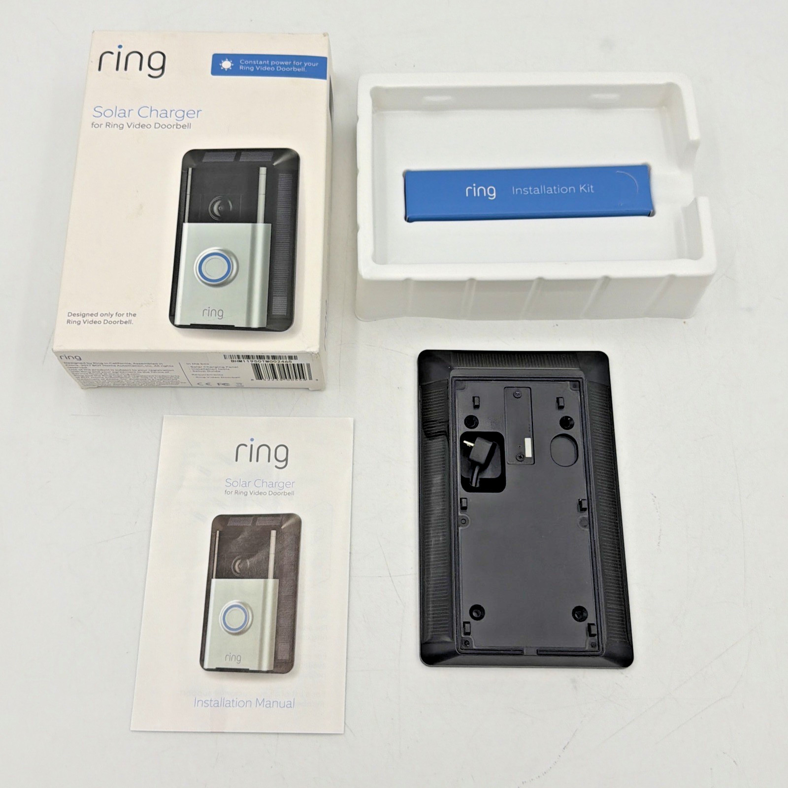 Ring Video Doorbell Solar Charger 1st Gen Doorbell Not Included FAST FREE SHIP!