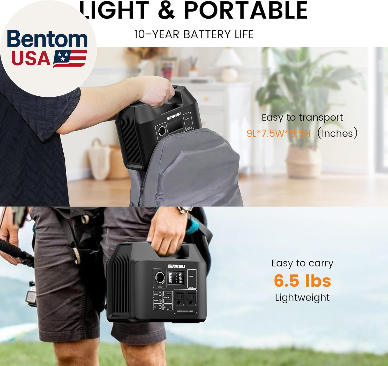 Portable Power Station 80000Mah,256Wh Lifepo4 Battery Backup,300W AC Outlets, Po