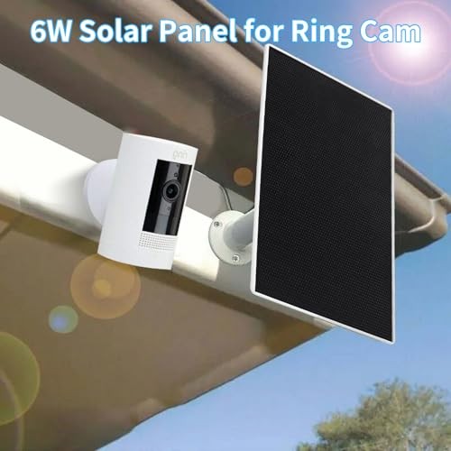 Ring Camera Solar Panel Charger, Compatible with Ri ng Stick Up Cam, Ri 2Pack