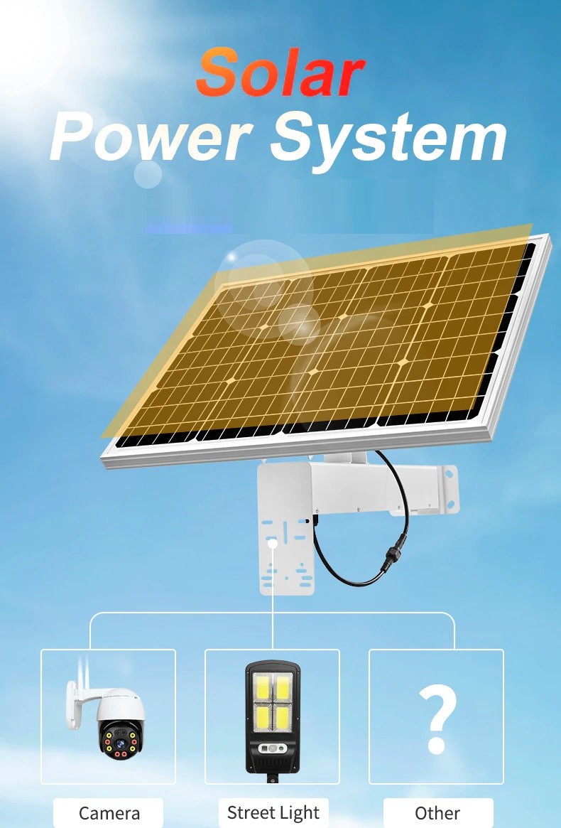 40W Outdoor Solar Charging Panel w/ 40A Battery 12VDC 2.5A max Output