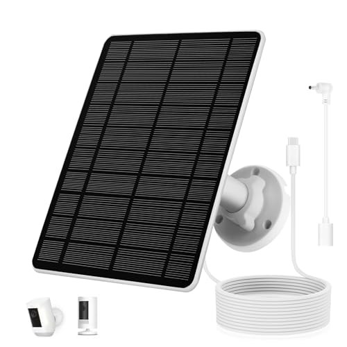Solar Panel for Ring Camera, Compatible with Spotlight Cam/Pro/Plus two type c