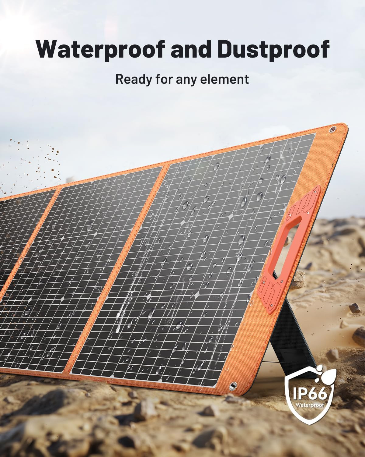 200 Watt Portable Solar Panel for Power Station, 24% High Efficiency Foldable So
