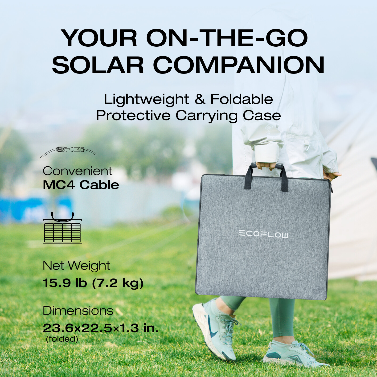 EcoFlow 220W NextGen Solar Panel Kit Waterproof IP68 for Outdoor Camping RV