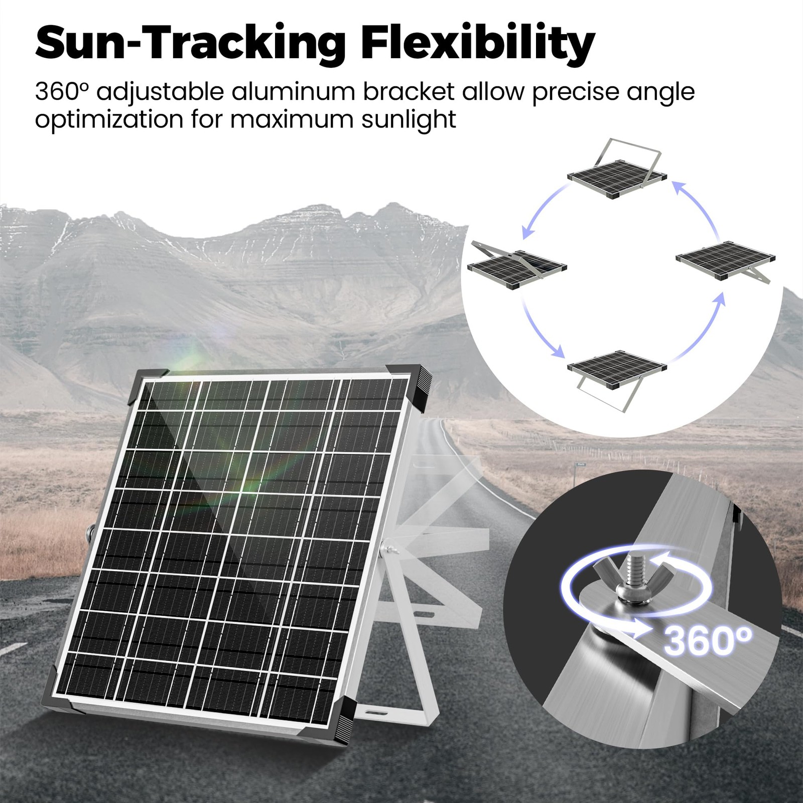 Mantenedor del cargador de bateria solar 20 W Y 12 V Impermeable Para Coche