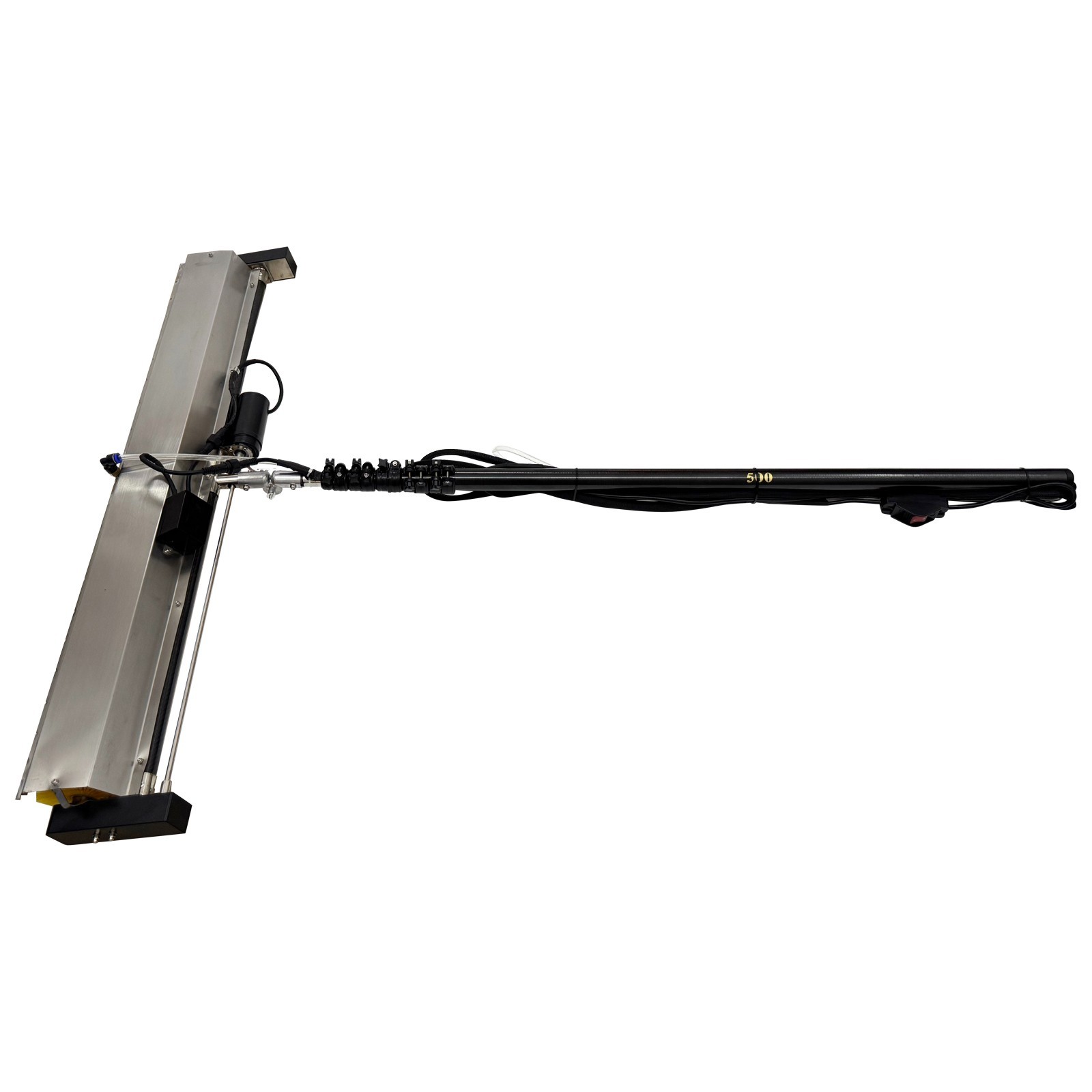 110V Solar Panel Cleaner 3.5m Pole 1.1m Brush for Roof PV System