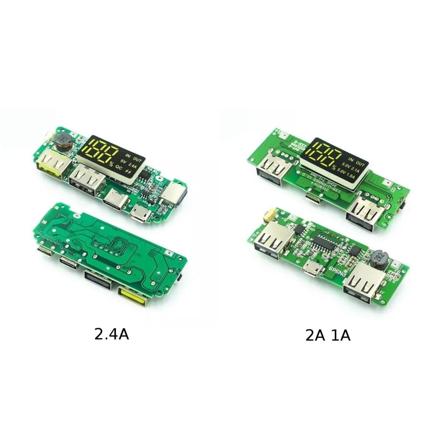 Battery Management Travel Power Backup Power Bank Module 5V Total Output