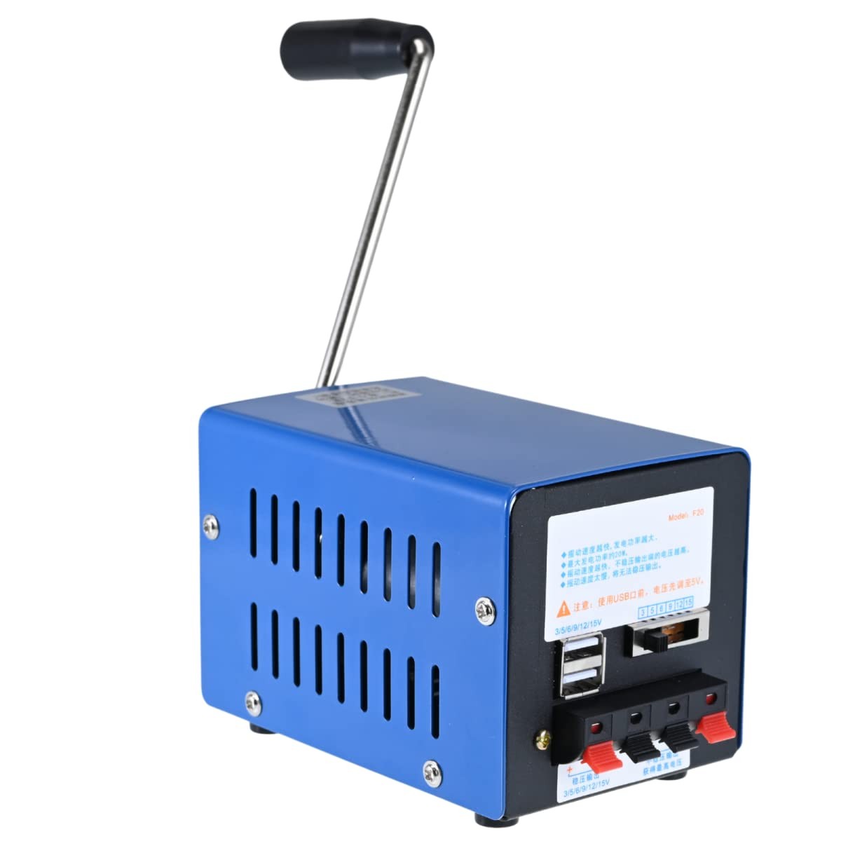 20W Portable Generator Manual Power Supply for Camping Off-grid Backup Hand C…
