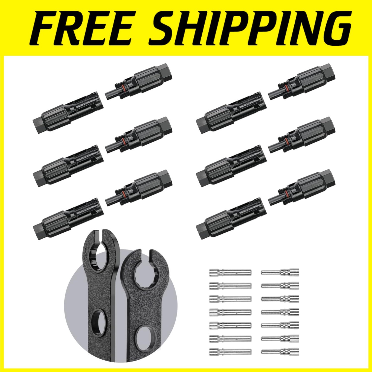Waterproof Solar Connector – 8AWG 6 Pairs