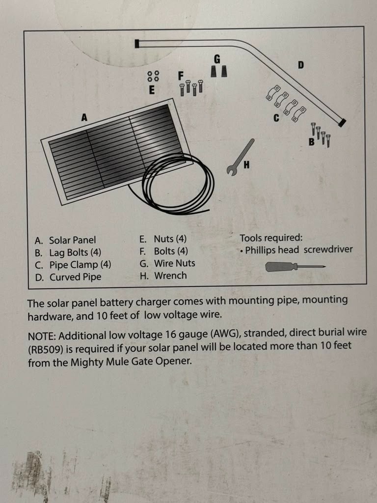 10 Watt Solar Panel Kit MIGHTY MULE FM123 – FREEE SHIPPING