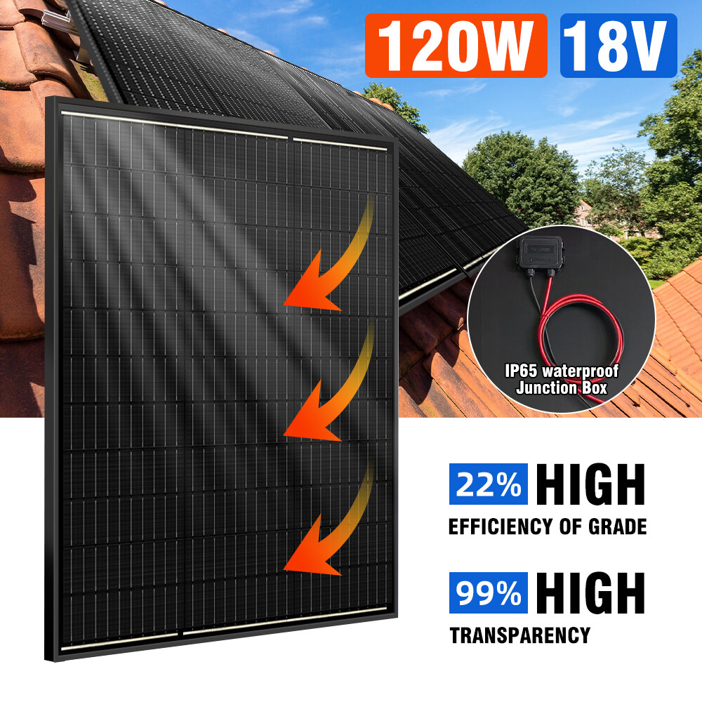 200W Watt Solar Panel Mono 12V PV Home RV Car Boat Marine Off Grid Battery Power