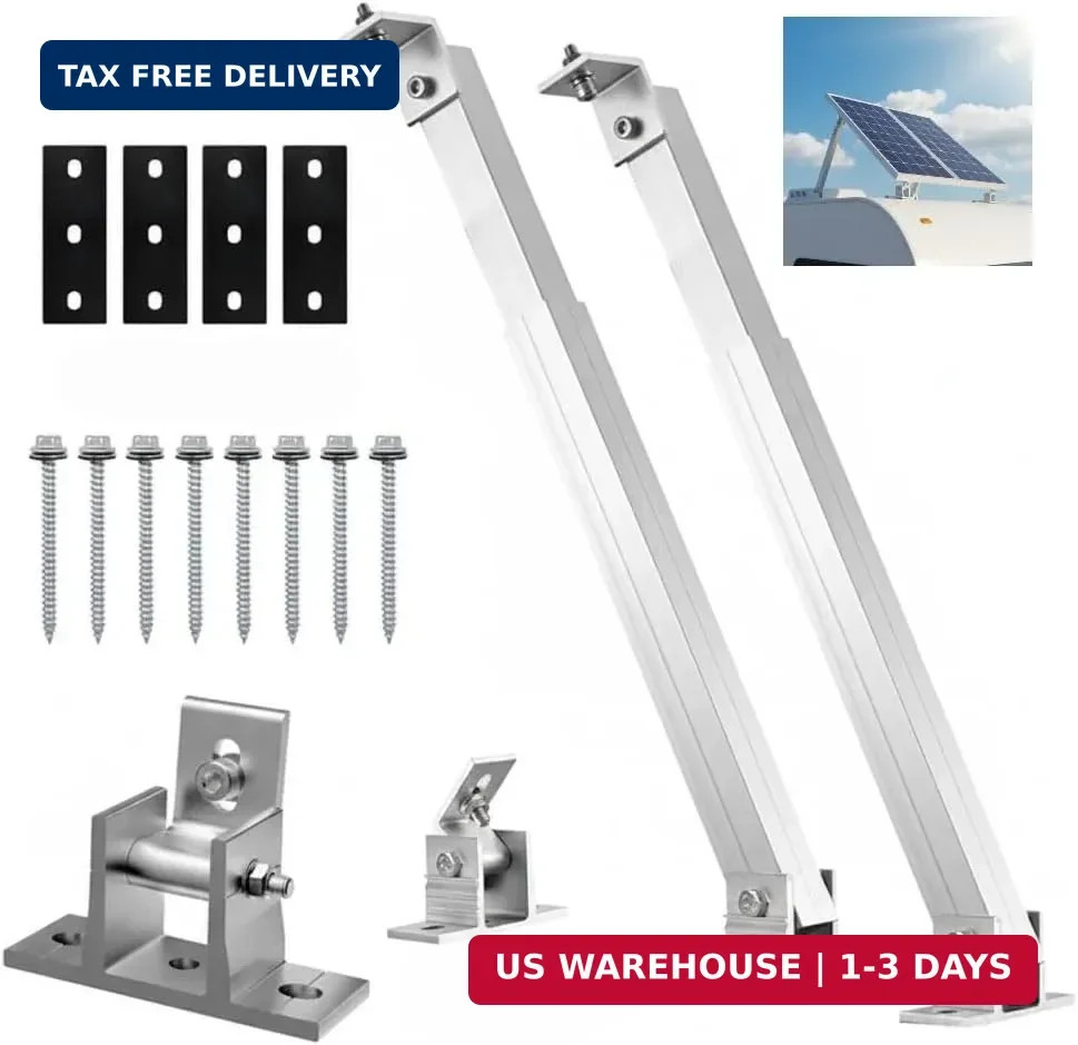 Adjustable Solar Panel Tilt Mount Brackets, Aluminum Alloy Solar Panel Mounting