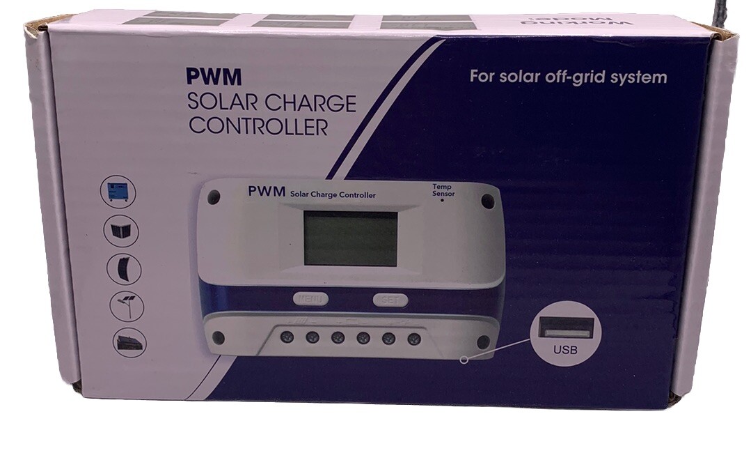 520 Watt Portable Solar Charge Controller 12v/24v 40AMP Max Pm Volt 50v