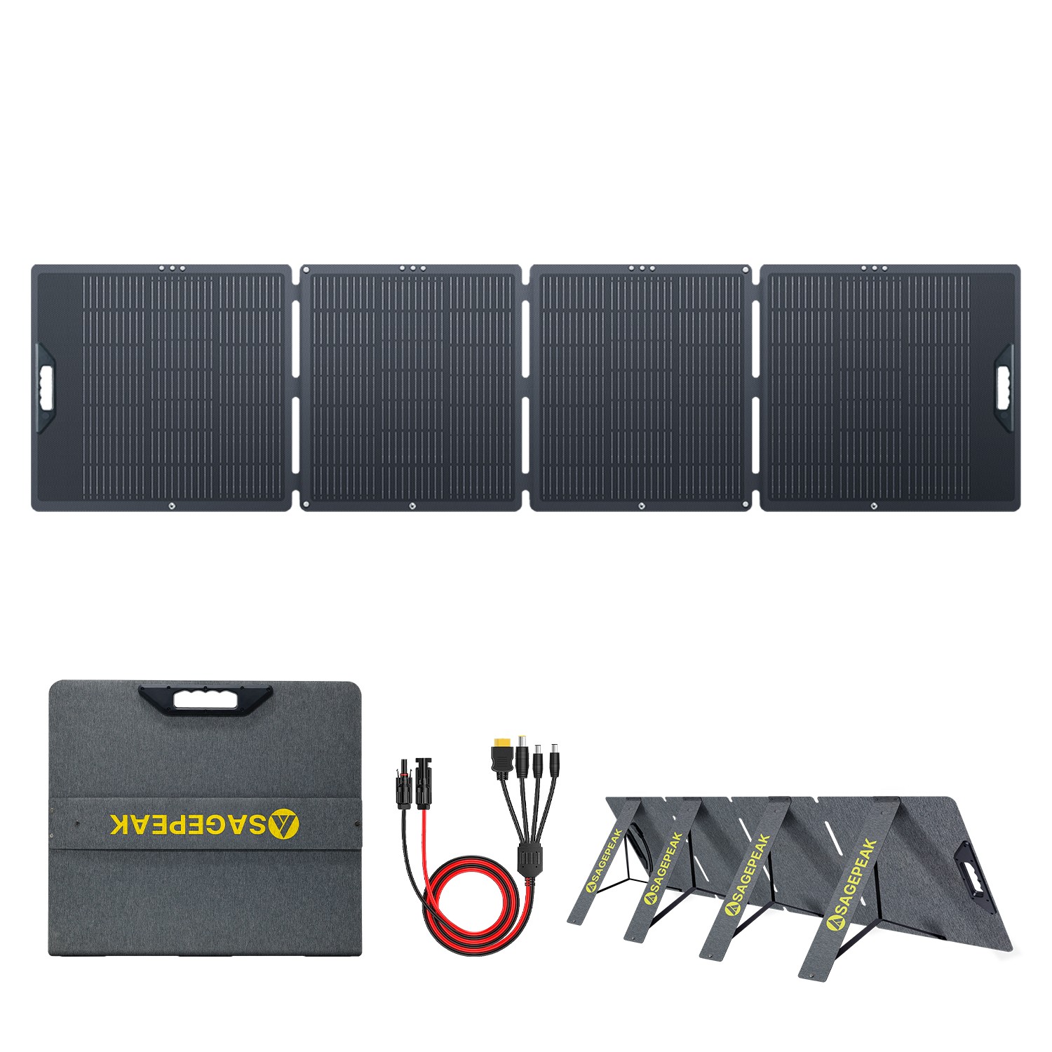 300W Portable Solar Panel ETFE Foldable Solar Charger for Power Station Charging