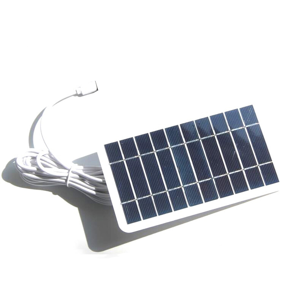 2W 5V Solar Panel Charger For Outdoor Phone Solar Mobile Power Charger Micro/USB