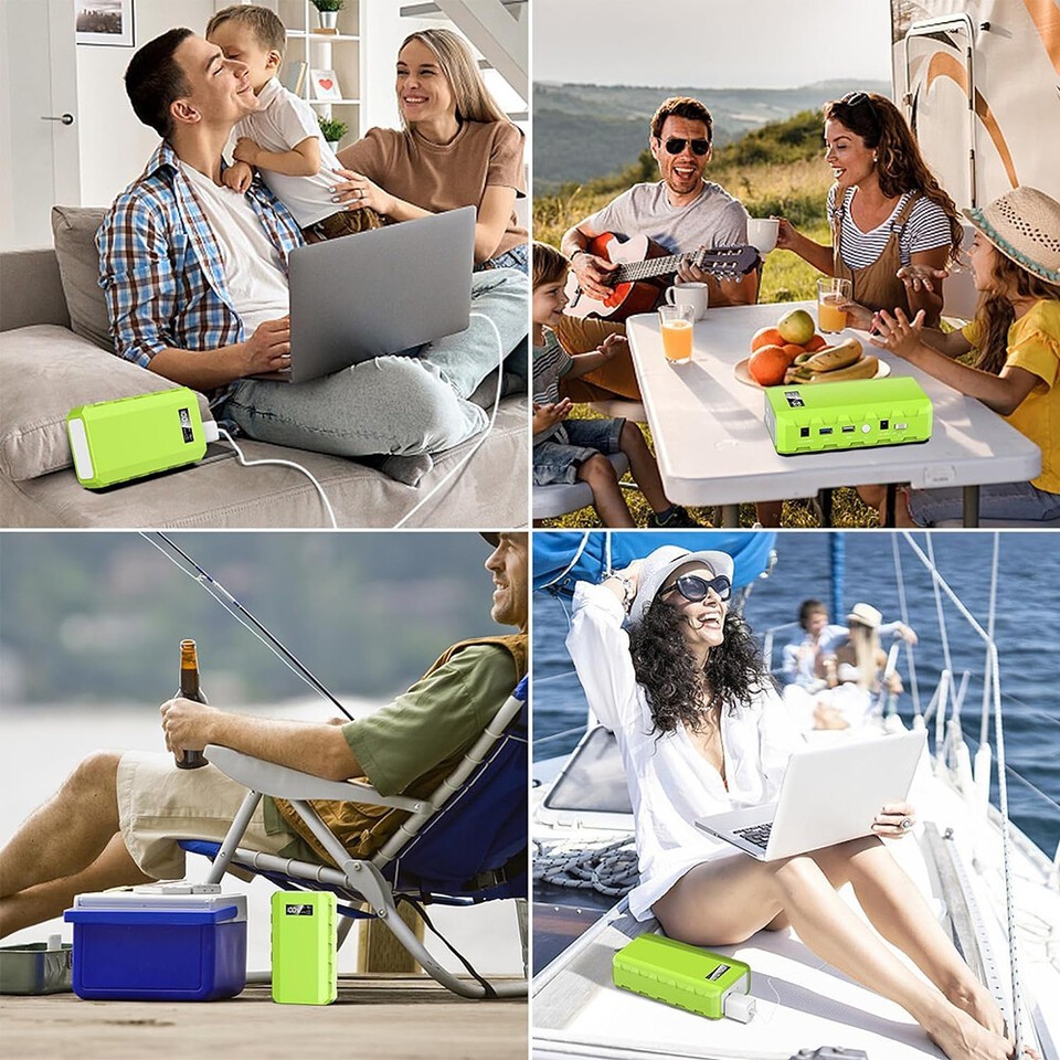 Portable Power Station Lithium Ion 24000mAh 88.8Wh AC Outlet for Camping Travel