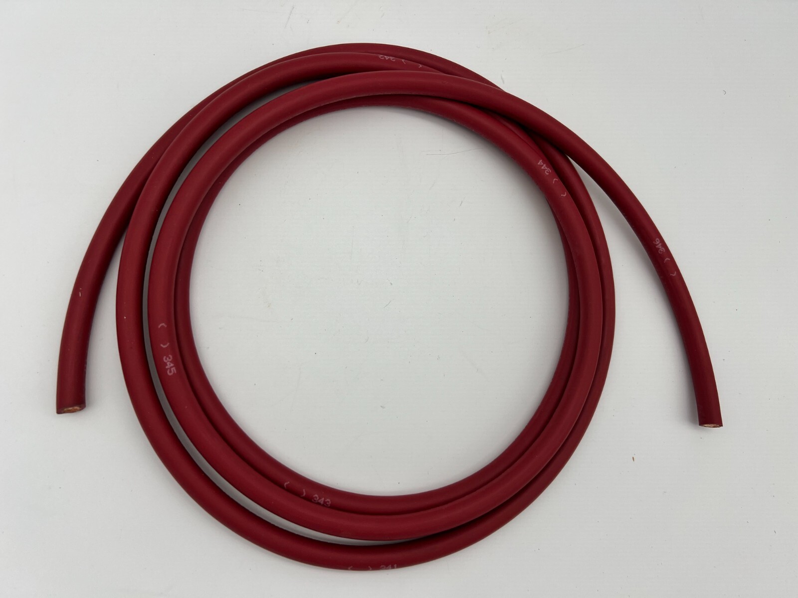 Red 4 gauge AWG industrial flexible welding / battery cable