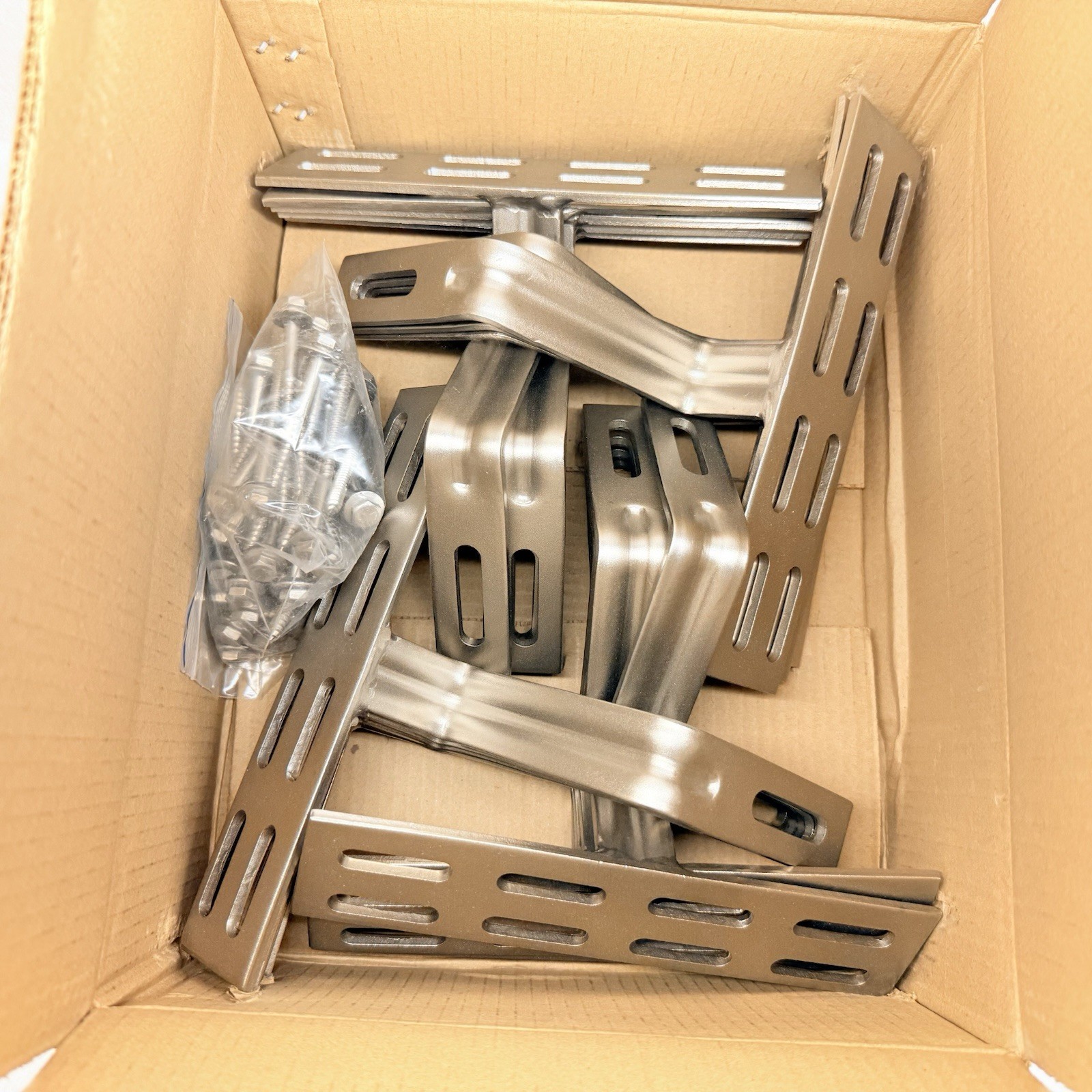 NEW (20-Pack) Unirac 004CT2H SolarHook w/ 9″ Base, for Spanish Tile, Stainless