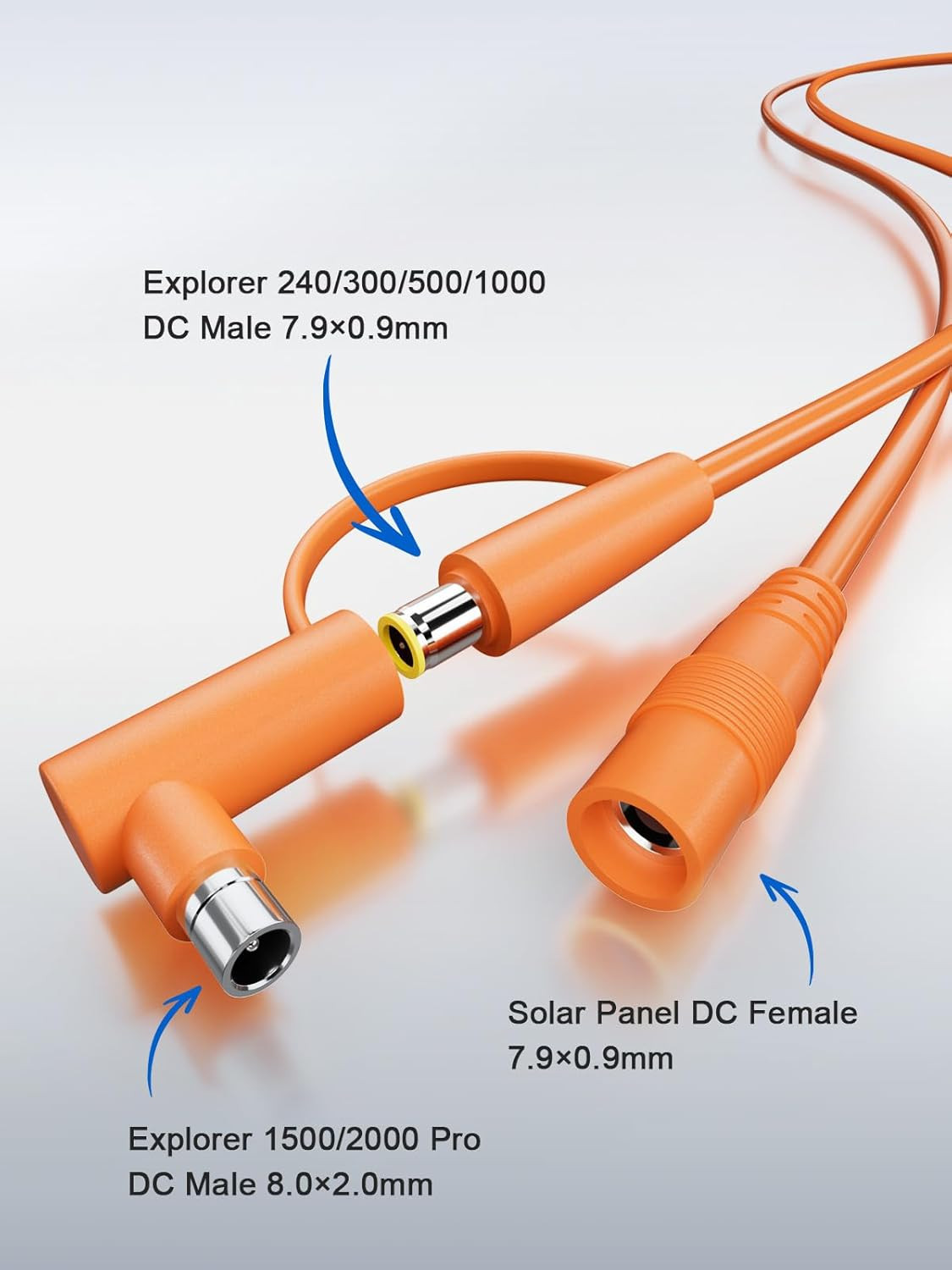 30FT Solar Extension Cable for Jackery SolarSaga 100W/200W 14AWG DC7909 to D…