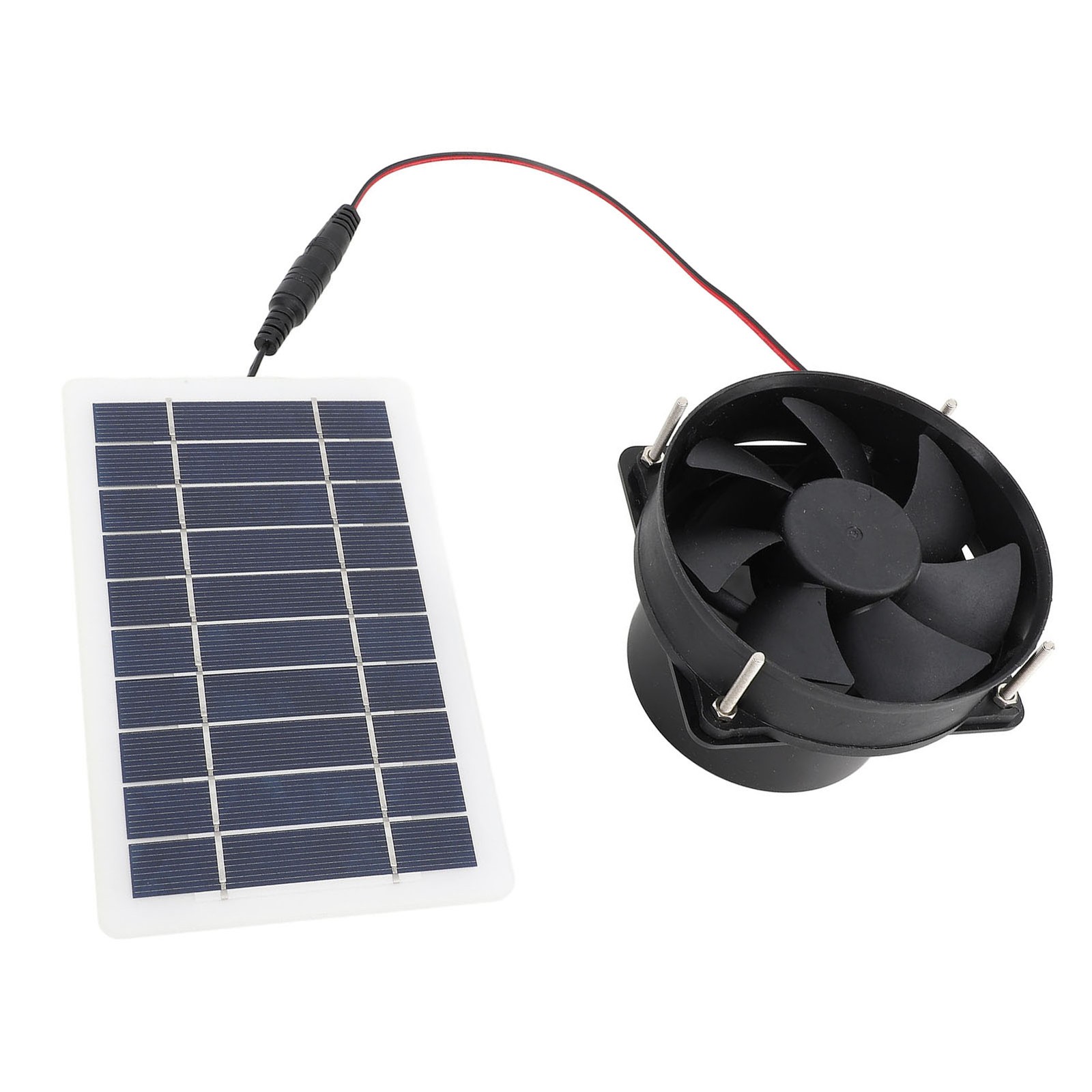10W Solar Panel Powered Fan Kit Portable Silent Exhaust Fan For Outdoors For