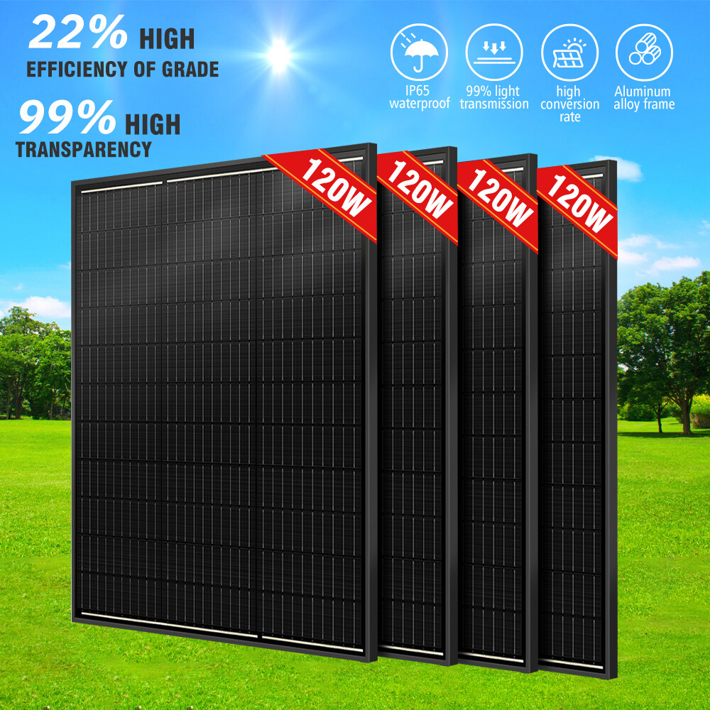 800W Watt Mono Solar Panel 12V Charging Off-Grid Battery Power RV Home Off Grid