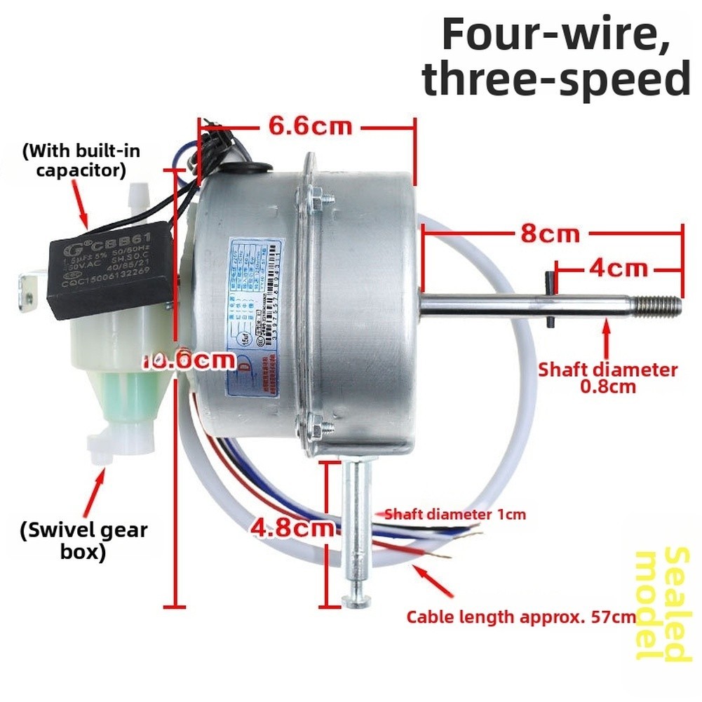 Industrial Floor Fan Motor Consistent Power Delivery Adjustable Airflow