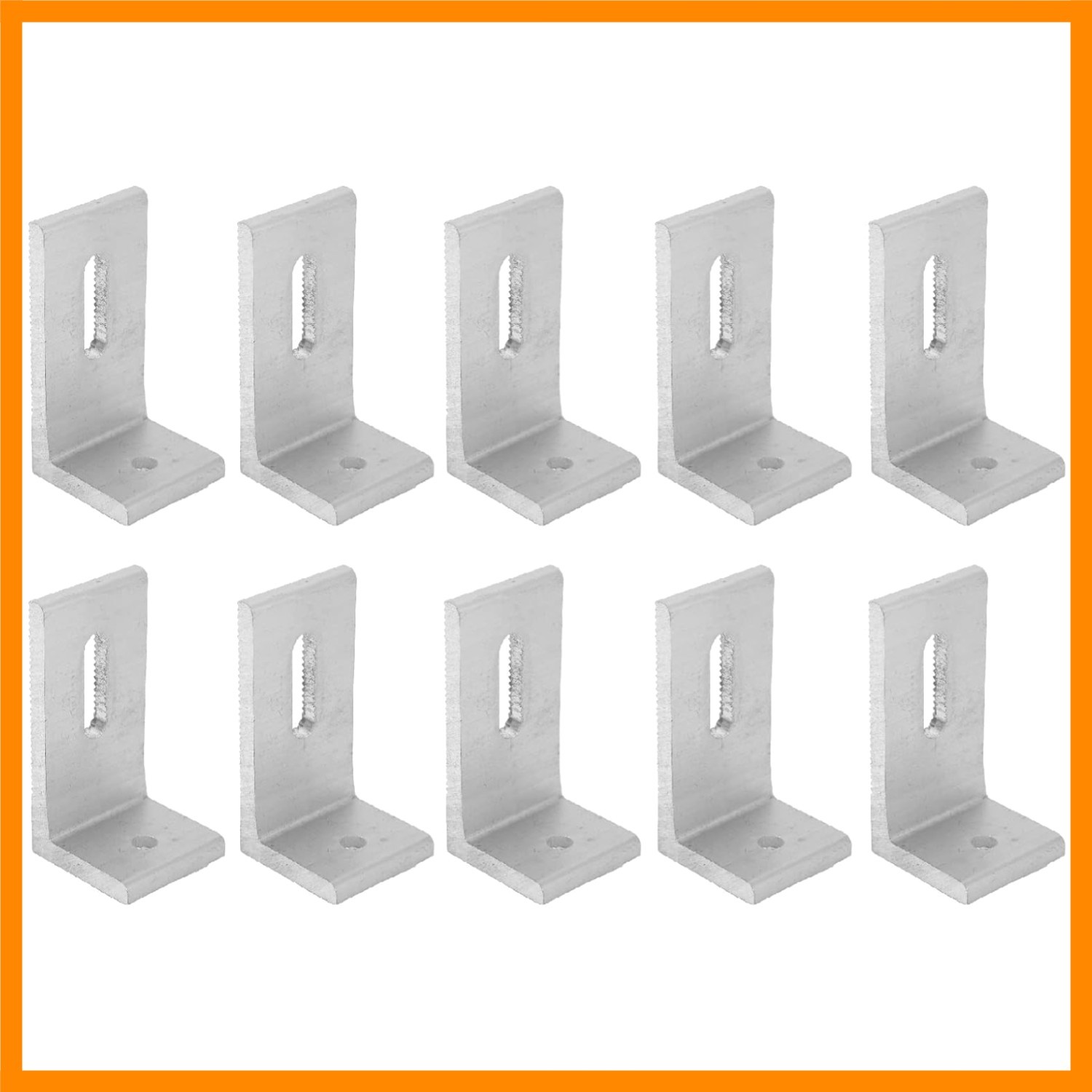 10-Pack Heavy-Duty Aluminum Alloy L-Foot Solar Mounts Photovoltaic Panel Moun…