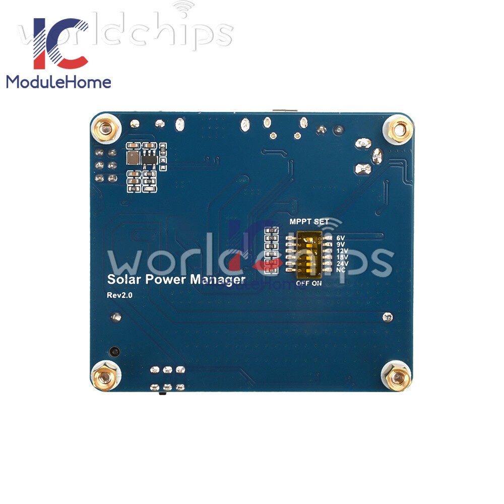 Power Manager Module for 6V~24V Solar Panel Support MPPT USB Battery Charging